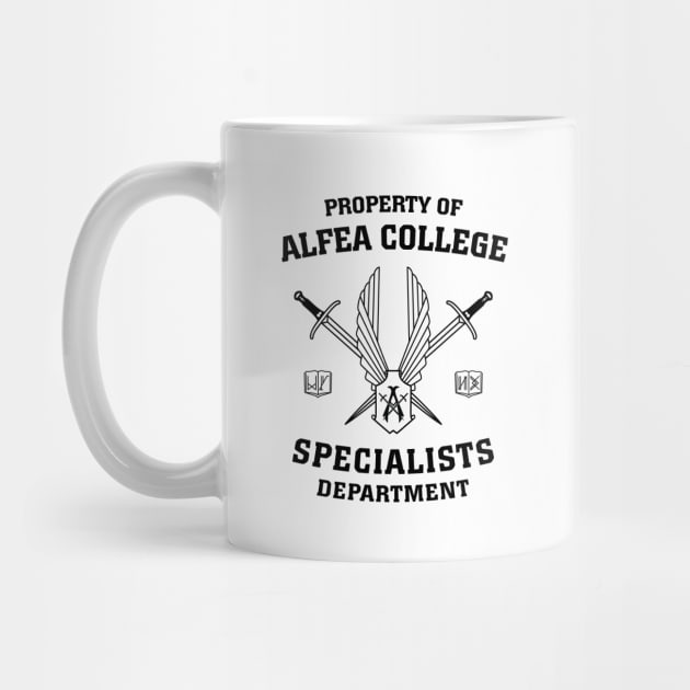 Property of Alfea College: Specialists Department by BadCatDesigns